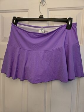 Lands' End Lavender Circle Skirt